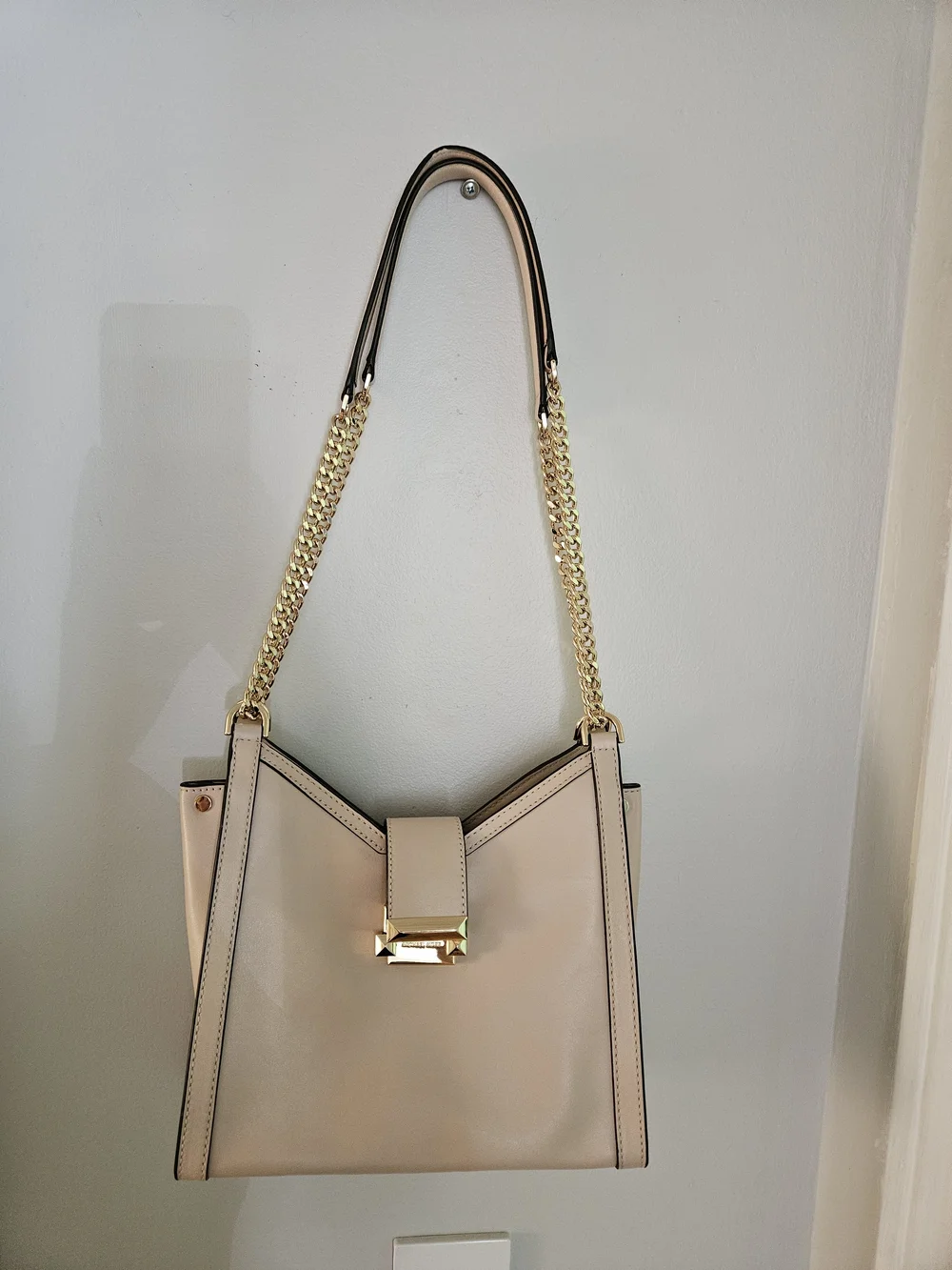 NWT Michael Kors Whitney Leather Chain Strap Tote